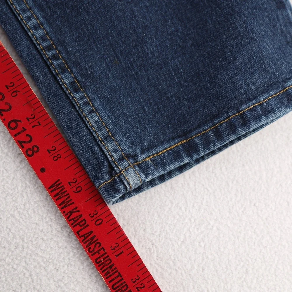 Levis 505 Regular‎ Fit Straight Leg Jeans Mens 32x30 Dark Wash Blue Denim Exc
